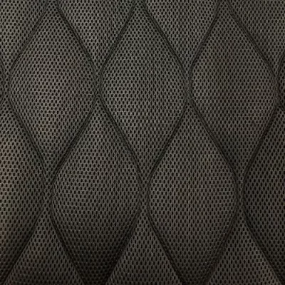 KBT11594-U72 Quilted Spacer Fabric - Onion Design Black