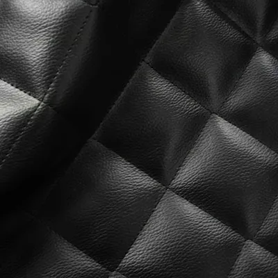 KBT8197-B230 Soft Feel Quilted Upholstery Fabric FR Black