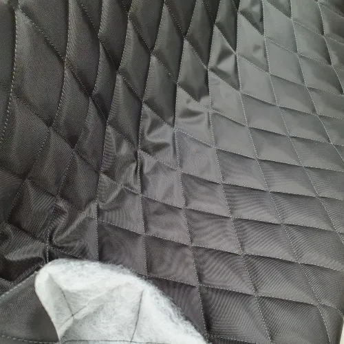 Quilted Fabric Diamond Design - Black