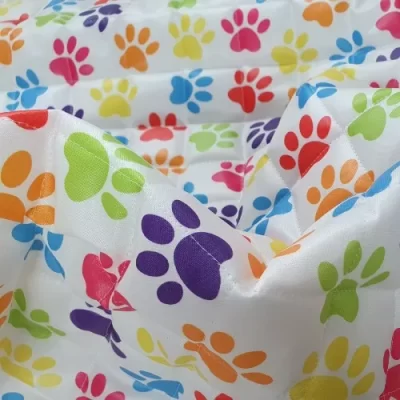 KBT12354-U148 Colorful Paws 4oz Waterproof - Quilted Version Multi colors