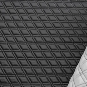 KBT12528-U153 Bentley Stitch - (Double Diamond) Luxury Vehicle Fabric Black Stitch