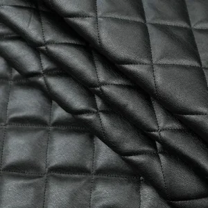 KBT12651-U160 Clothing Leatherette Quilted Black