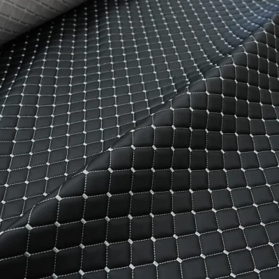 KBT12826-U215 Bentley Stitch Fabric - (Box Design) White Stitch