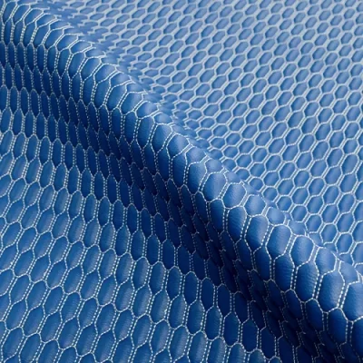 KBT13471-U145 Opal quilted Vinyl Vehicle Fabric Blue