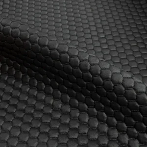 KBT13578-U168 Bentley Stitch - Mini Honeycomb Vehicle Fabric Black Stitch
