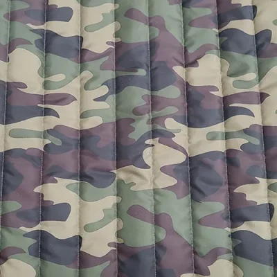 Quilted 4oz Waterproof Fabric Straight-Army