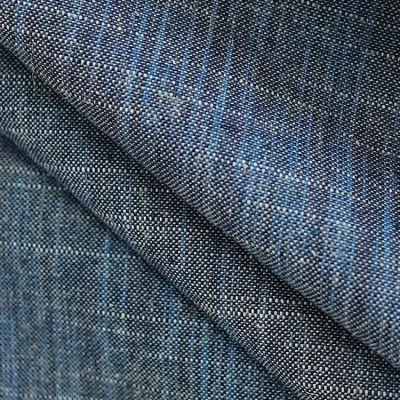 Linen Denim Fabric KBT12776-1-U178 Navy