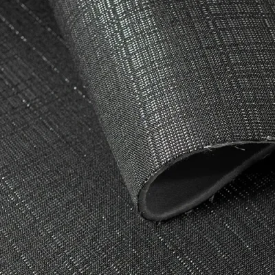 Mercedes Sprinter Van Seating Fabric - Premium Lurex Upholstery Material KBT13850-U224 Silver & Black