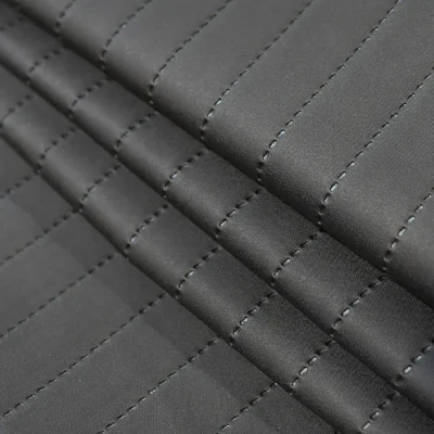 Marine Grade Welded Fluted Design Fabric UV stable KBT12746-U164 Charcoal